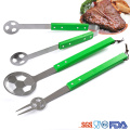 Football Shape wooden handle Barbecue Set BBQ Tools